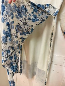 Classy Georgette Kurta With Shoulder Design
