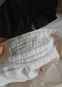 Cream Linen Blend Pants