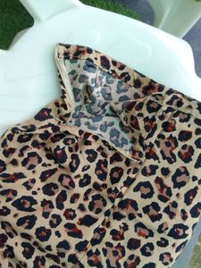Leopard Print Skirt and Tropical Top Set