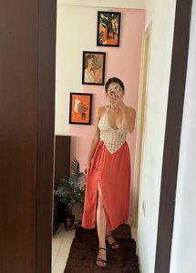 Beige Crochet Top