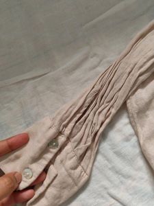 Original Zara Shirt With Knot And Pockets