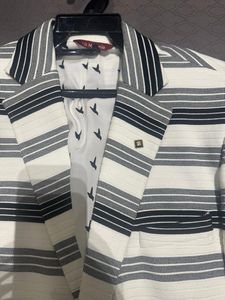 last price Striped Suit Blazer