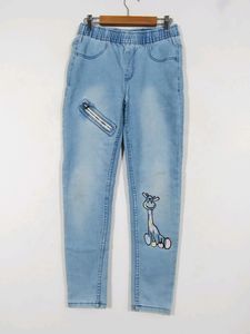 Naughty Ninos Light Blue With White Faded Jeans (Girls)