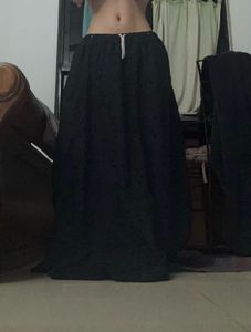 Elegant Black Ethnic Skirt