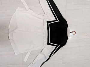 Chic Black &amp; White Collared Shirt