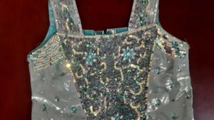 SEA GREEN PARTY GOWN (6-10 yrs girls)