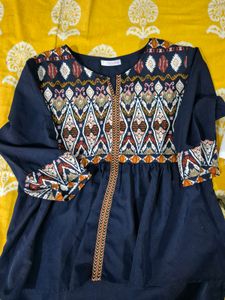 Navy blue casual top