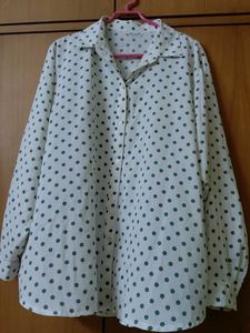 NEW polka dotted office wear shirt
