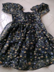 Chic Floral Print Off-Shoulder Dress
