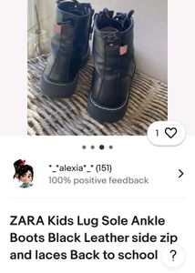 ZARA Kids Lug Sole Boots