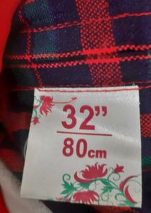 Girls dress - multicoloured checks. Age 10-13