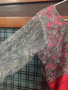Full Sleeves Ash and Rose Kurta