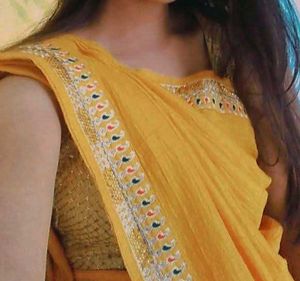 Elegant Yellow Saree