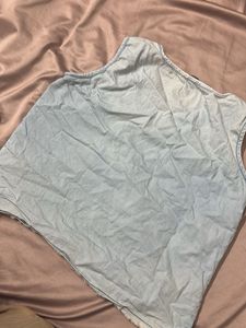 Light Blue Denim Top