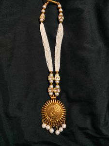 Exquisite Gold Sun Pendant Necklace