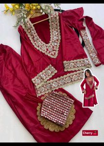 trendy Beautiful Maroon Kurta Set