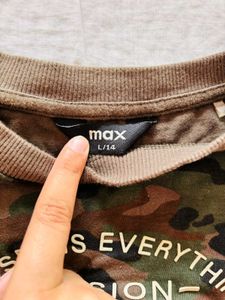 army print crop top