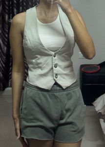Striped Sleeveless Vest (brand-T.B.F.O)