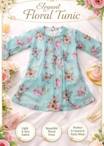 Beautiful Floral Print Dress for Girls