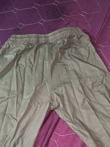 Olive Green Cargo Joggers