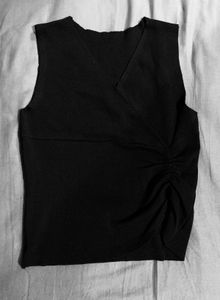 Knit half sleeve Tank Top