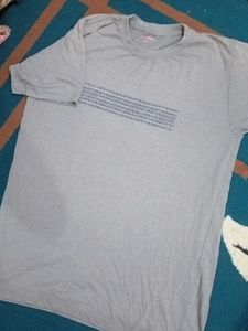 Men's Grey Graphic T-Shirt
