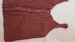 Brown Crop Top
