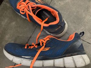 SKECHERS Blue &amp; Orange Running Shoes