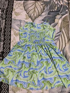 Swirl Print Spaghetti Strap Mini Dress