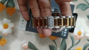Timex Smart Watch Gold and Silver
