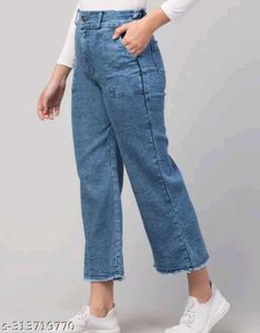 Wide Leg Acid Wash Trouser