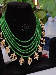 Stunning Green Beaded Jewellery Set