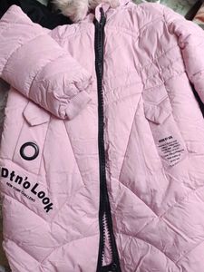 Pink Puffer Jacket with Fur Hood