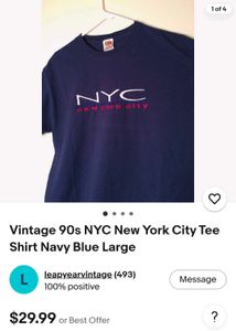 Vintage 90s NYC T-Shirt