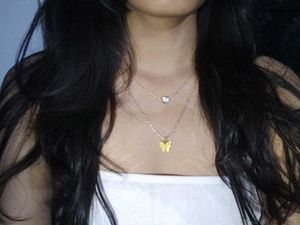Layered Butterfly Necklace