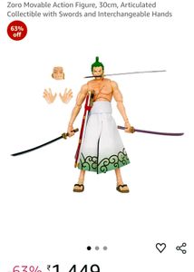 One Piece Zoro Movable Action Figure