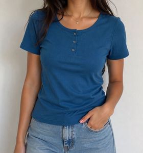 Ribbed Henley Top