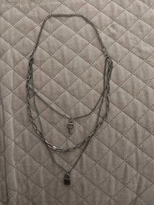 Layered Lock and Key Necklace