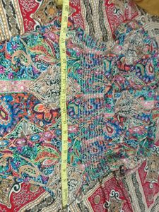 Boho Paisley Print Halter Dress