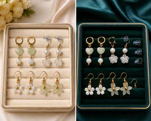 Set of 6 pairs cute earrings