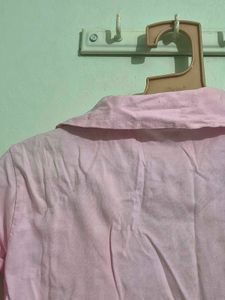 Chic Pink Linen Blend jacket