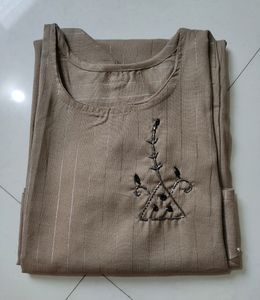 🆕Chikoo Brown Colour Kurti..🤎