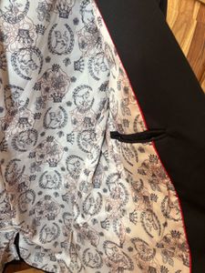 Men’s Black Slim Fit Blazer with Patterned Lining