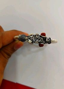 Mahadev Pure Silver Kada