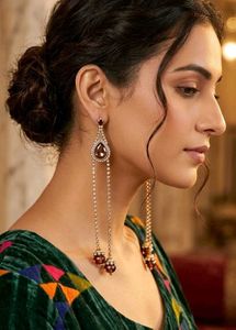 Elegant Crystal Drop Earrings + neckless