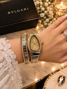 Elegant Gold Bvlgari Watch with Diamond Accents
