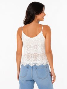 White Lace Cami Top