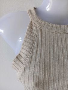 bershka aesthetic knit crop top.