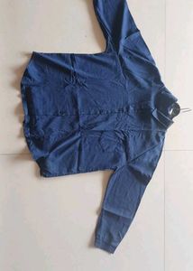 Women's Classic Blue Long Sleeve Shirt