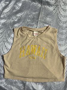 Graphic Print Sleeveless Top